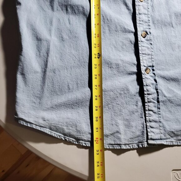 Wrangler Denim Mens Stretch Button Front Shirt Sz XL - Picture 12 of 16